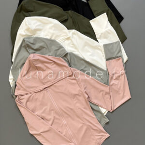 سویشرت زنانه فلامنت زیپدار کلاهدار