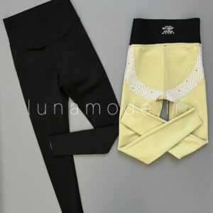 لگ کمر گنی زنانه داخل کرک داره تک رنگ مشکی