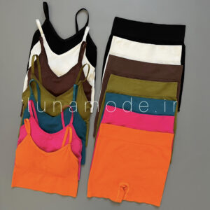 ست نیمتنه و شورتک زنانه سیملس