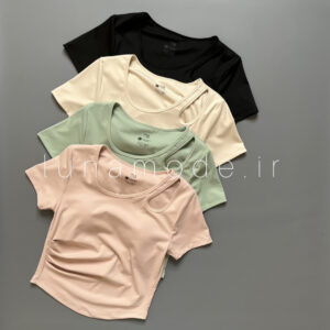 تیشرت ورزشی زنانه یقه اشکی