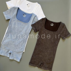 اورال ورزشی زنانه سنگشور یقه خشتی آستین کوتاه