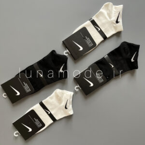 جوراب مچی نایکی سفید - مشکی