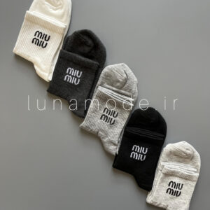 جوراب نیم ساق زنانه میو میو ملانژ